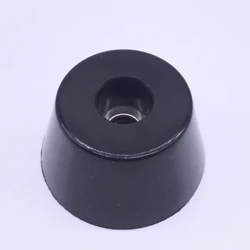 Wkooa Gumi Lábak Lökhárítók Perselyek Bútor Gumi Párna Kúpos 20x16x10.5mm Fekete Csomag 50