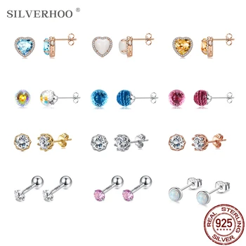 Divat 925 Sterling Ezüst Fülbevaló A Nők Speciális Zircons Ékszer Fülbevaló Jól S925 Többszínű Legjobb Ajándék Tartozékok