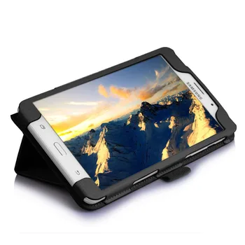 Állj Esetben Fedezi A Samsung Galaxy Tab 6 A6 7.0 2016 T280 SM-T280 T280N T285 SM-T281 Flip PU Bőr Tabletta Alapvetően az Esetben Capa 3