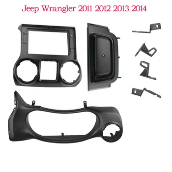 BYNCG 10.1 Inch 2 Din Autós Fascia Kábel Jeep Wrangler 2011 2012 2013 2014 Panel CD-t, DVD-Lejátszó Audio Frame Dashboar