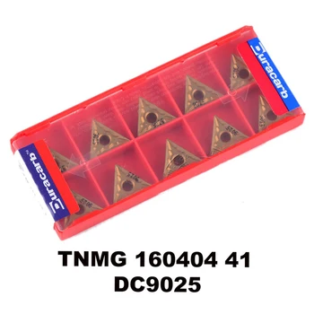 Duracarb TNMG160404 -41 DC9025 a félig befejező befejező P15 ~ P35 acél volfrám-karbid fordult helyezze be CNC eszköz TNMG 160404