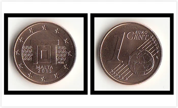 Málta 1 Euro Cent Az Érme Európa Új, Eredeti Érmék Unc Megemlékező Kiadás 100% Igazi Ritka Eu Random Év