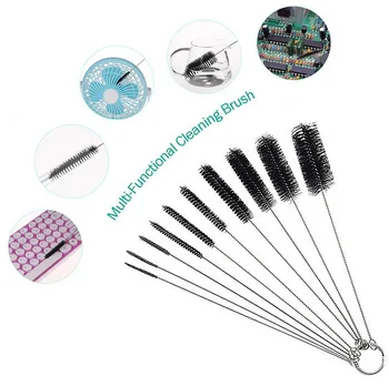 10db/set Airbrush Tisztító Kefe Tű Szája szórópisztollyal Tű&Brush Kit szórópisztollyal Tetoválás, Piercing-Javító Eszköz