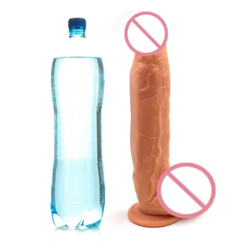 Forró eladó termék Orvosi PVC Élethű pénisz Női hatalmas dildók erotikus játék, Erős tapadókorong szex játék, a nők, a maszturbálás