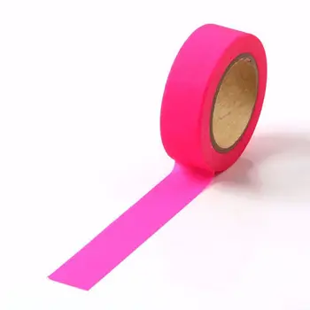 Neon Rózsaszín Washi Papír Maszkoló Szalag Dekoráció