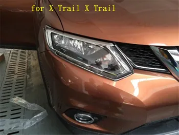 magas minőségű ABS borítás Első+Hátsó fényszóró Lámpa Fedél Dekoratív berendezés Nissan X-Trail X Trail T32 2014-2016 Autó stílus