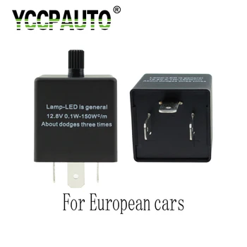 YCCPAUTO LED Villogó Relé, hogy az Európai Japán Autó lámpa Jelzőfény 3 Pin-Állítható Világítás Csere Tartozékok