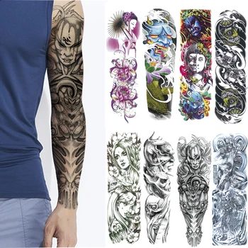 Nagy Kar Hüvely Tetoválás Pokol, Ördög, a Sátán, Lucifer Vízálló Ideiglenes Tatto Matrica Rose Body Art, Tele Hamis Tetoválás Férfiak nők