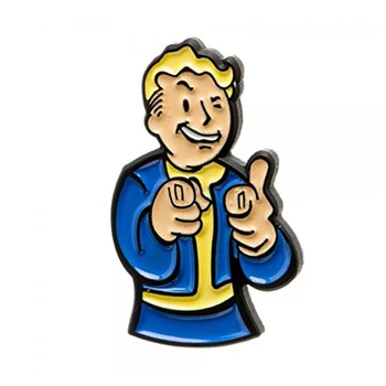 Fallout Vault fiú puha zománcozott kitűző jelvény
