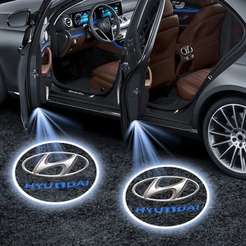 Autó LED Jóvoltából üdv fény Lézer N N LINE Embléma projektor ajtó lámpa Hyundai i10 i30 i20 Szonáta Accent Tucson Elantra