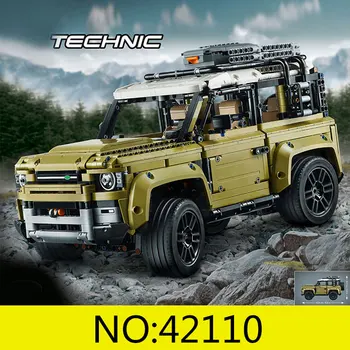 Autó Sorozat Szuperautó Land Rover Őrző off-road jármű Modell építőkövei Tégla Kompatibilis Technic 42110 Játékok