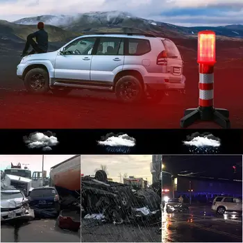 2db Led Ragyogj Csillag Sürgősségi Autó Közúti Fáklyák Fénye Kit Biztonsági Villogó Figyelmeztető Lámpa Figyelmeztető Rakétát Az Ajtót Kemping 5