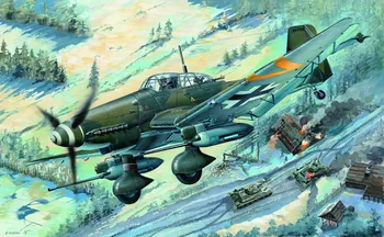 Trombitás 03218 1/32 Junkers Ju 87G-2 Stunka Repülő Modell Készlet