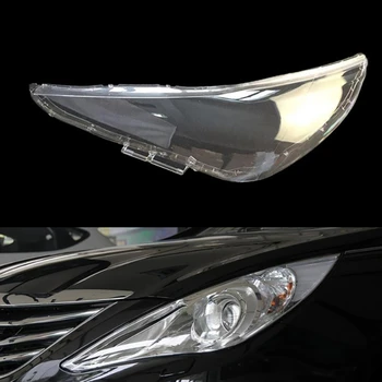 Fényszóró Lencse Hyundai Sonata 2011 2012 2013 2014 vezetője fény lámpa Fedél Csere Első Autó Lámpa Automatikus Shell