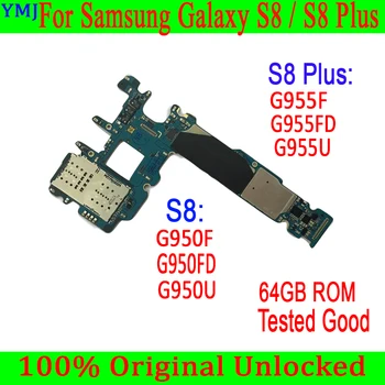 Samsung Galaxy Plus S8 G955F G955FD G955U S8 G950FD G950F G950U Eredeti nyitva Alaplap 64 GB,Android Rendszerrel