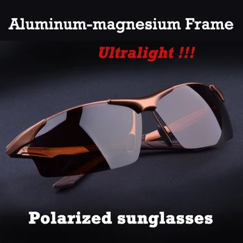 Hot Alumínium-magnézium ötvözet férfi polarizált napszemüveg vezetés tükör szemüveges férfi szemüveg szemüveg divat vezetés napszemüveg