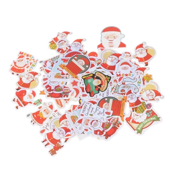 48db Kreatív Karácsonyi matricák Boldog Karácsonyt Torta Dekorációs Matrica Album DIY Napló Album Stick Dekoráció