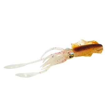 1db 15,5 cm Csali-Csali Polip, Tintahal 3D Szemek Bionika Wobbler Puha Csali a Tengeri Halászat Tartozékok 3