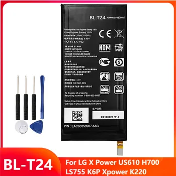 Eredeti Csere Telefon Akkumulátor BL-T24 LG X Hatalom US610 H700 LS755 K6P Xpower K220 BL-T24 Újratölthető Akkumulátorok 4100mAh