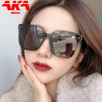 AKAgafas Tér Napszemüveg Nők 2021 Luxus Márka Tervezője Kerek Napszemüveg Női Nagyméretű Bevásárló Lentes De Sol Hombre