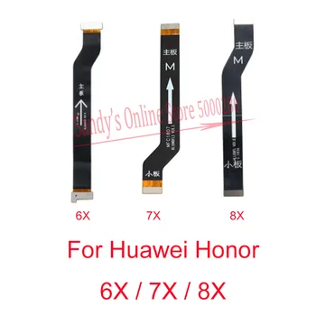 Új Fő Alaplap Flex Kábel Huawei Honor 7X 6X 8X alaplap Alaplap csak akkor Csatlakoztassa az LCD-Flex Kábel, Szalag Csere Alkatrészek