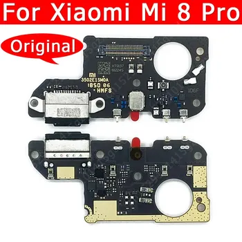 Eredeti USB Töltés Testület A Xiaomi Mi 8 Pro Mi8 8Pro Töltő Port Csatlakozó Mobiltelefon Tartozékok Csere Alkatrészek