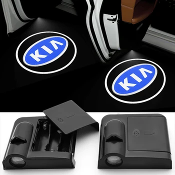 Kocsi Ajtaját Üdv LED Árnyék Logó Projektor KIA Rio Ceed Sportage Sorento K2 K3 K4 K5 K6 Lélek Auto Stílus Tartozékok