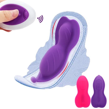 Vezeték Nélküli Bugyi Vibrátor A Klitorisz Stimulátor Női Mellbimbó Erős Masszírozó Nők Szex Játékok A Felnőttek Termékek Erotikus Gép