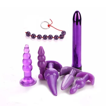 7db Szex Készletek, Játékok, a Párok a Férfiak a Nők az Anális Plug Vibrátor-Anális Vibrátor Gyöngyökkel, hogy a Felnőttek Játékok G-pontot Klitorisz Stimulátor Flörtölni 0